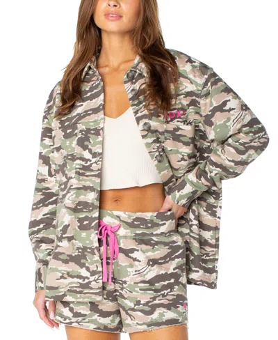 Roxy Dawn Light Button Up In Pink