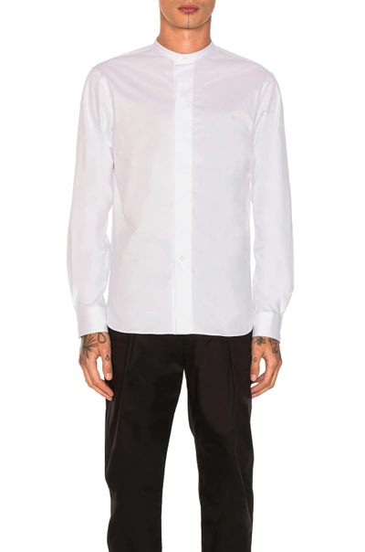 Lemaire Officer Shirt In White