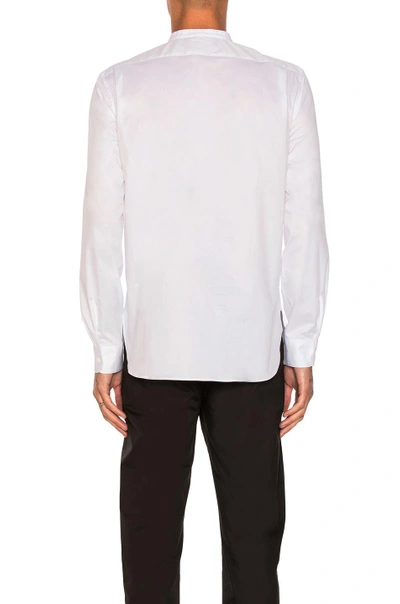 Shop Lemaire Officer Shirt In White