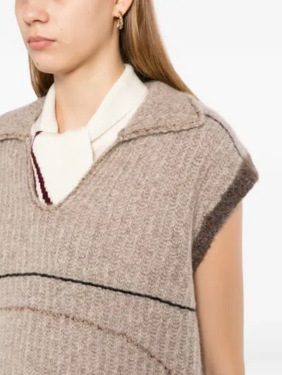 Cuddleup Half-placket Sweater In Neutral