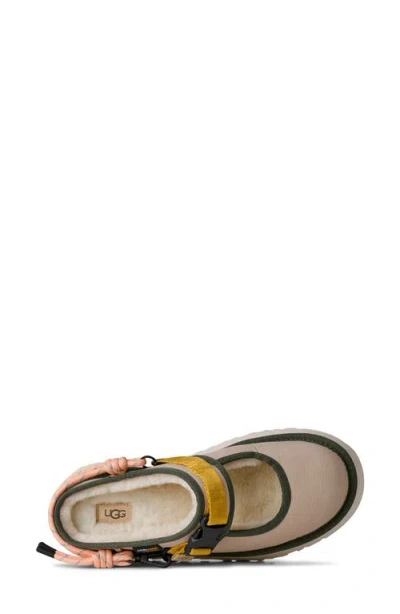 Ugg Mini Gorpcore Mary Jane Shoes With Adjustable Strap In Neutral