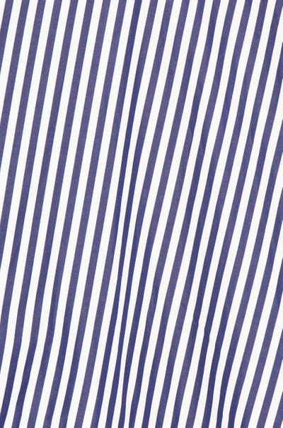 Shop Msgm Striped Mini Dress In Blue,stripes