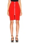 GIVENCHY Zip Front Skirt,17U 4719 431