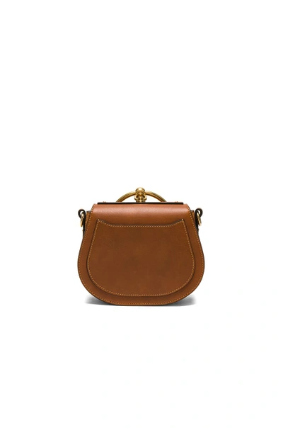 Shop Chloé Chloe Small Nile Calfskin & Suede Bracelet Bag In Brown