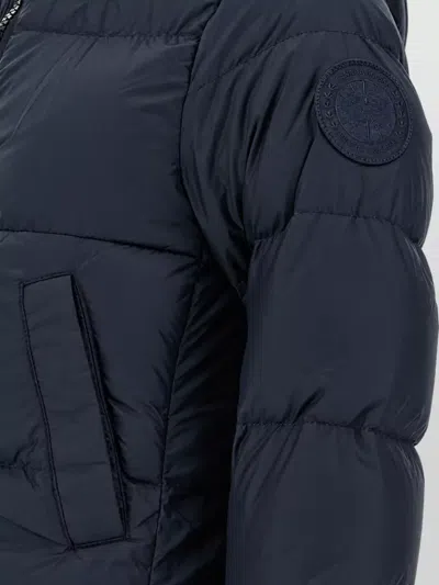 Canada Goose Down Puffer Coat In Blue