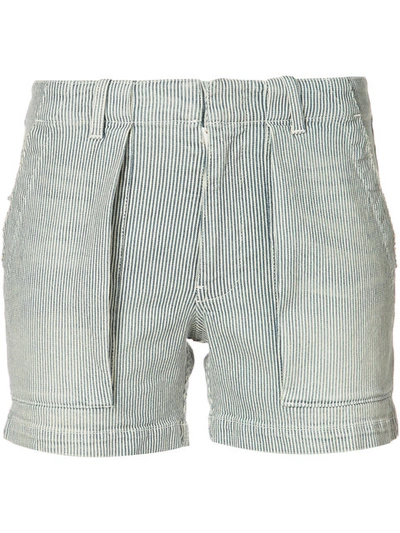 Nili Lotan Striped Denim Shorts