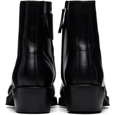 Second / Layer Black Charro Boots In Black