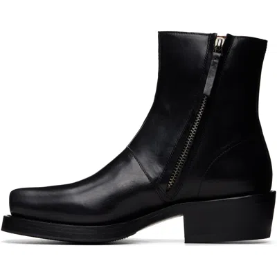 Second / Layer Black Charro Boots In Black