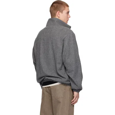 Ssstein Gray Fleece Pullover Sweater In Gray