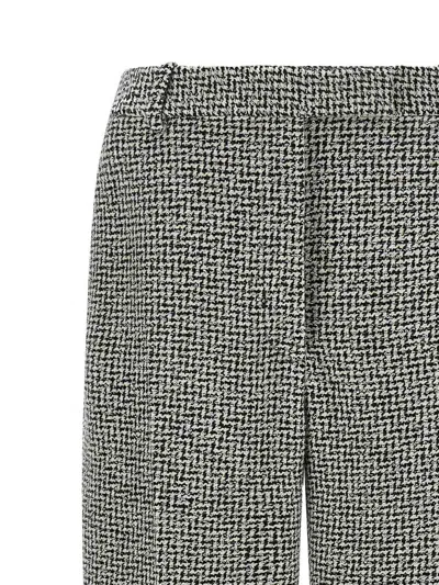 Tom Ford Houndstooth Pattern Pants In Gray