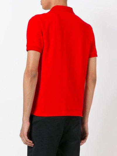 Shop Sun 68 Contrast Logo Polo Shirt - Red