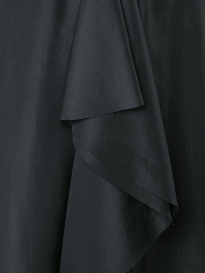 Shop Tome Long Draped Skirt - Black