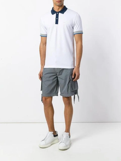 Shop Sun 68 Cargo Shorts - Grey