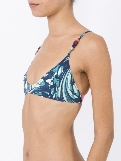 Shop Stella Mccartney Marbled Swirl Bikini