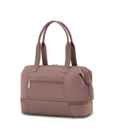 Samsonite Better Than Basic Mini Drop-bottom Medium Weekender Duffel In Chocolate Mauve