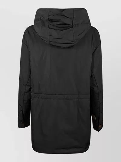 Max Mara Down Puffer Jacket In Black