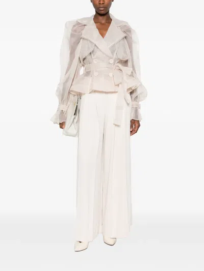 Aje Renew Double-breasted Jacket In Neutral