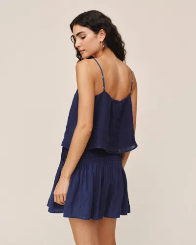 Bella Dahl Pintuck Camisole In Blue