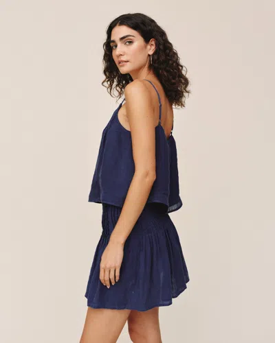 Bella Dahl Pintuck Camisole In Blue