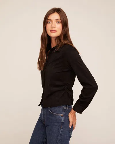 Bella Dahl Fitted Button Down In Black