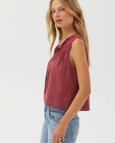 Bella Dahl Sleeveless Pullover In Brown