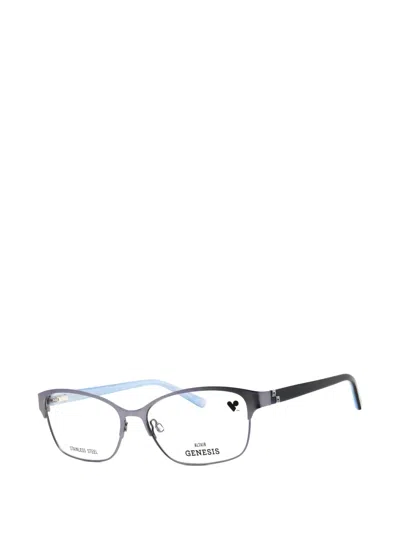 Genesis Rectangle-frame Glasses In Gray