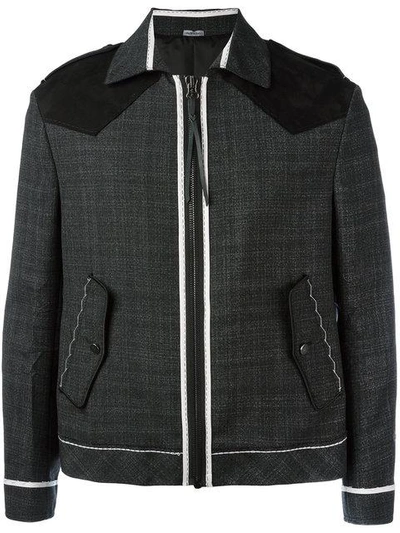 Shop Lanvin Collared Jacket - Grey