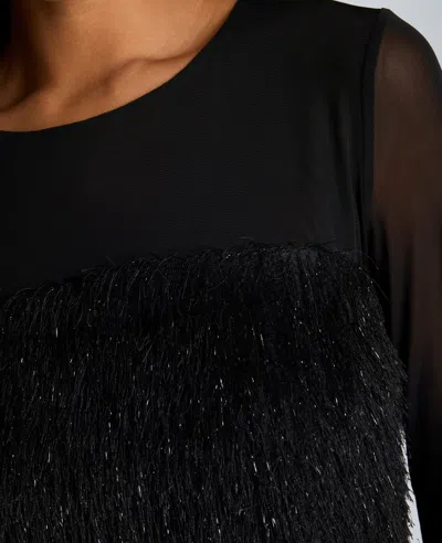 Kenneth Cole Long Sleeve Pullover In Black
