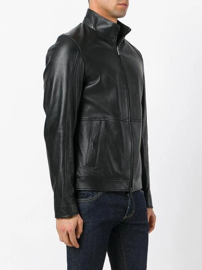 Shop Michael Kors High Neck Zipped Jacket