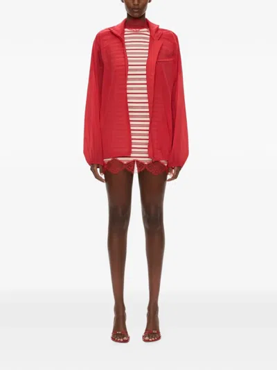 Christopher Esber Dannie Bomber Jacket In Red