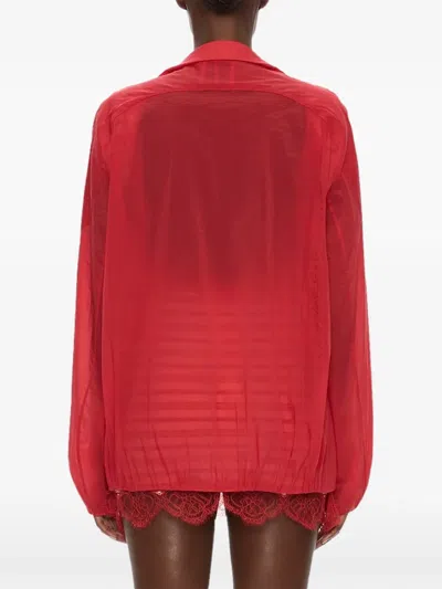 Christopher Esber Dannie Bomber Jacket In Red