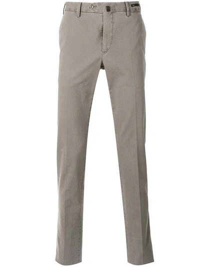 Pt01 Slim Fit Chino Trousers In Neutrals
