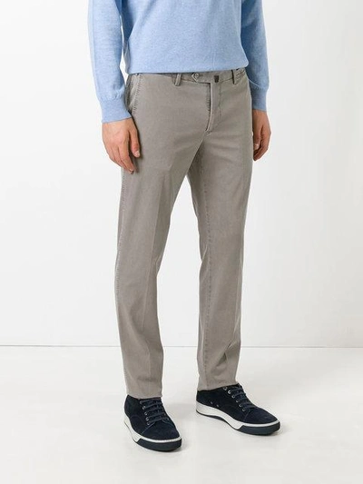 Pt01 Slim Fit Chino Trousers In Neutrals