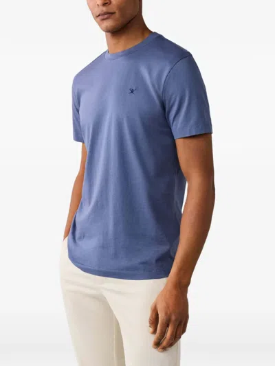 Hackett London Hackett Basic T-shirt Ss Logo Tee In Blue
