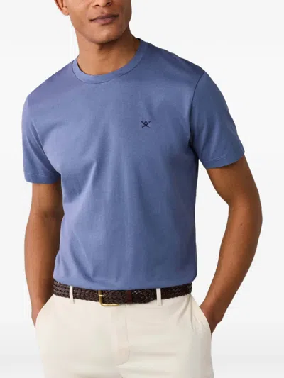 Hackett London Hackett Basic T-shirt Ss Logo Tee In Blue