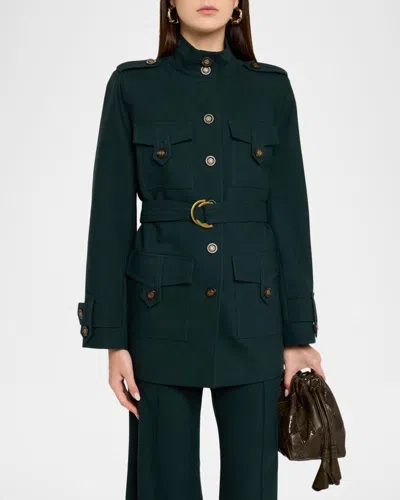 Zimmermann Valiant Wool-blend Utility Jacket In Multi