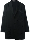 YOHJI YAMAMOTO zip detailed coat,DRYCLEANONLY