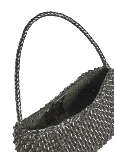 Dragon Diffusion Basil Cactus Shoulder Bag In Gray