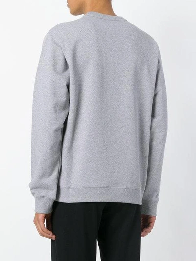 Shop Kenzo Embroidered Logo Sweatshirt - Grey
