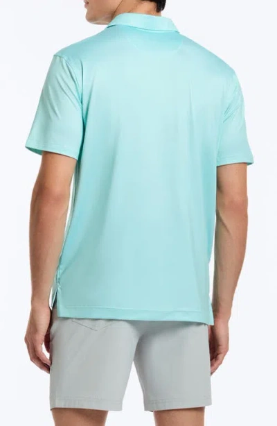 Robert Graham Hyde Solid Performance Polo In Blue