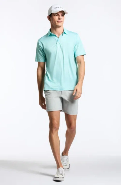 Robert Graham Hyde Solid Performance Polo In Blue