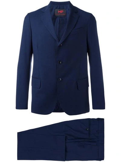 Shop Mp Massimo Piombo Single-breasted Two-piece Suit - Blue