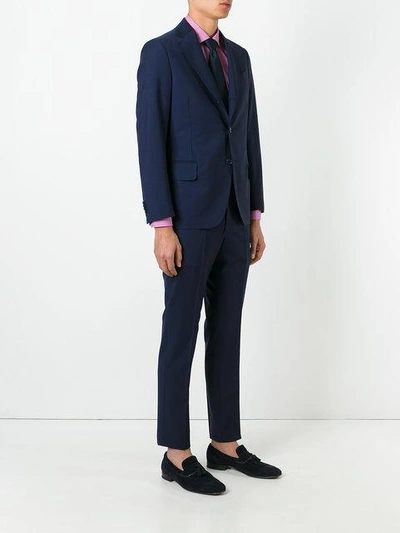 Shop Mp Massimo Piombo Single-breasted Two-piece Suit - Blue