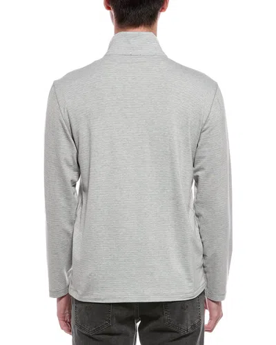 Faherty Movement Quarter Zip Pullover In Gray