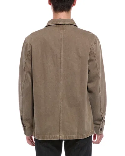 Faherty Button-down Patch-pocket Jacket In Brown