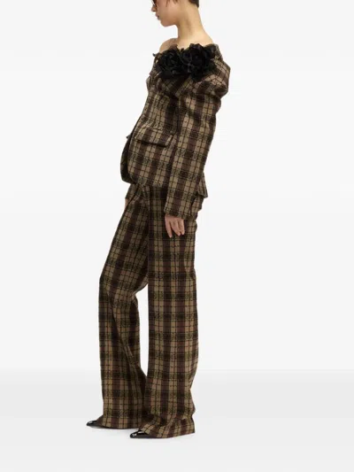 Giuseppe Di Morabito Check-pattern Jacket In Black