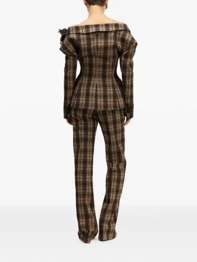 Giuseppe Di Morabito Check-pattern Jacket In Black