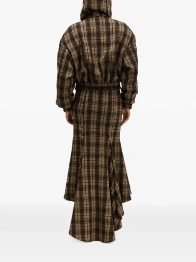 Giuseppe Di Morabito Check-pattern Jacket In Brown