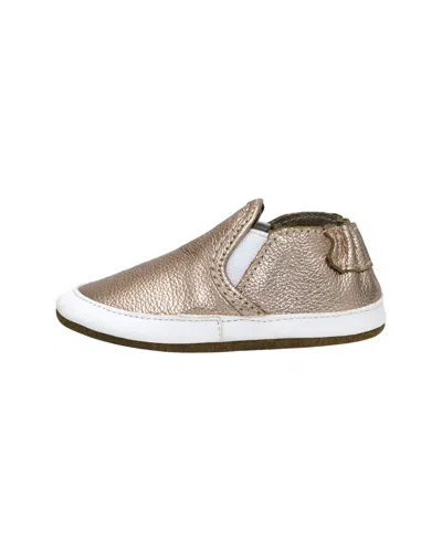 Robeez Leah Basic Leather Soft Sole In Gold