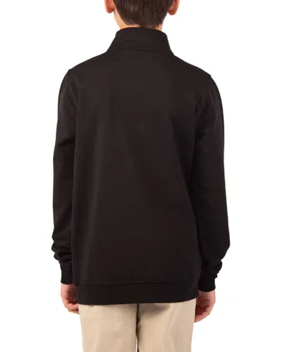 Tailorbyrd Fleece 1/4-zip Pullover In Black